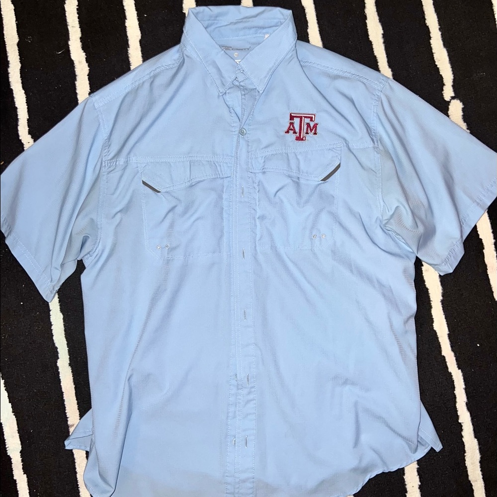 Texas A&M Button Up